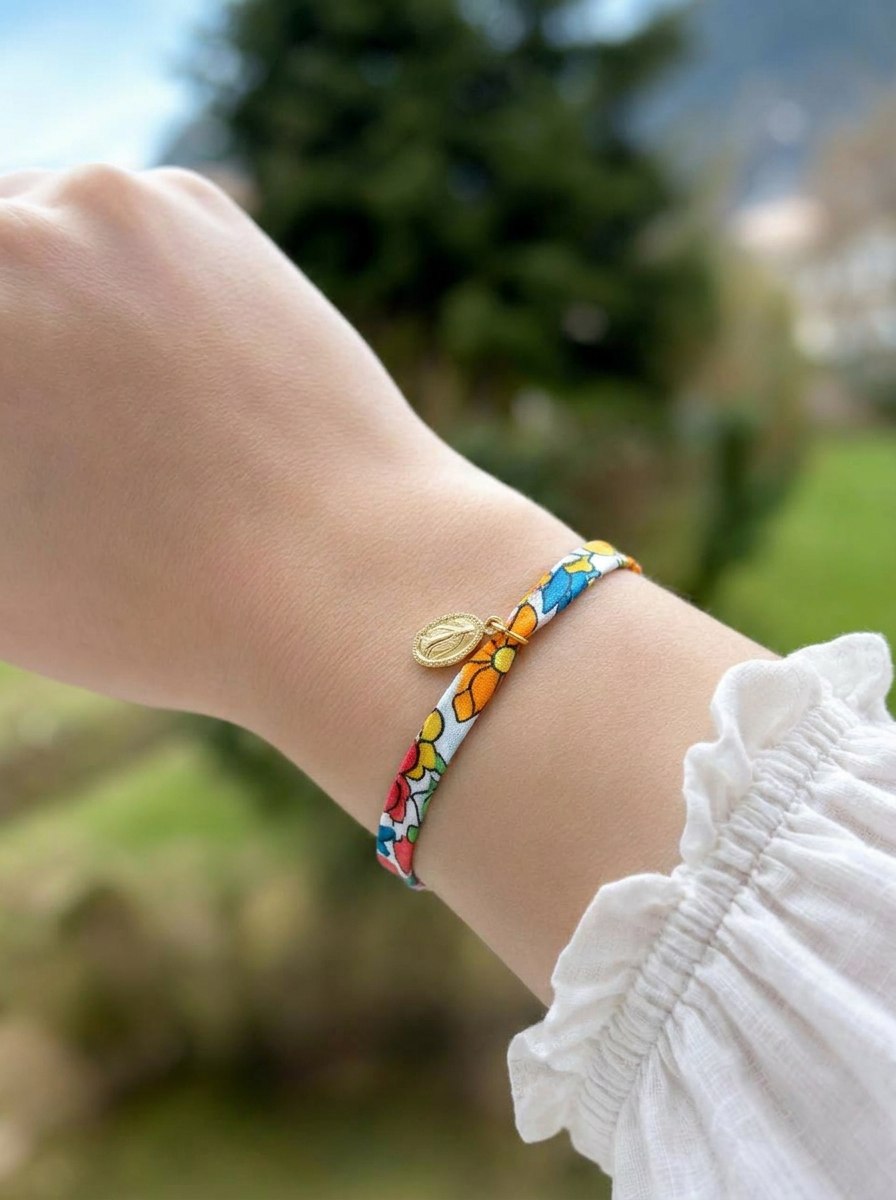 Bracelet Liberty Médaille Miraculeuse – Ajustable