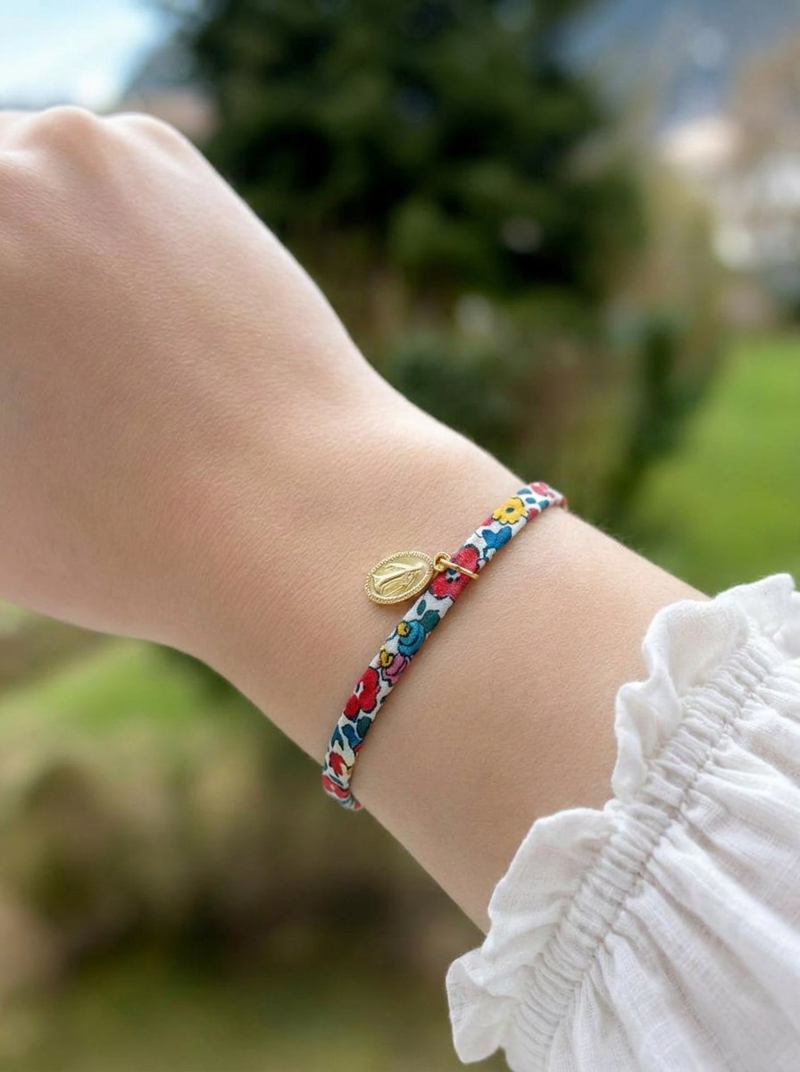 Bracelet Liberty Médaille Miraculeuse – Ajustable